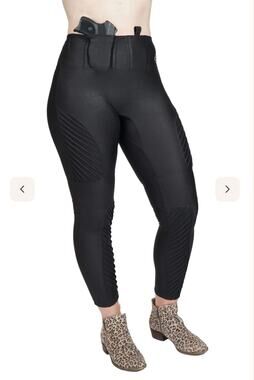 Girls With Guns Concealed Casual Leggings Womens Small Black Conceal Firearm